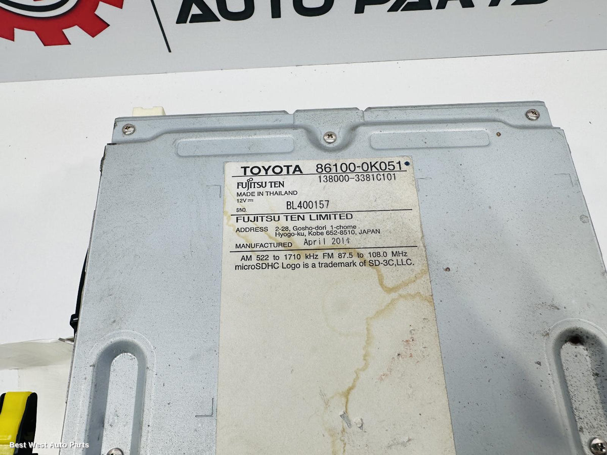 2013 TOYOTA HILUX Radio/Cd/Dvd/Sat/Tv