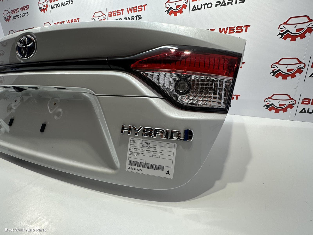 2022 TOYOTA COROLLA Bootlid/Tailgate
