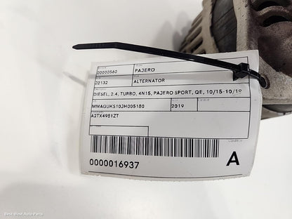 2019 MITSUBISHI PAJERO Alternator