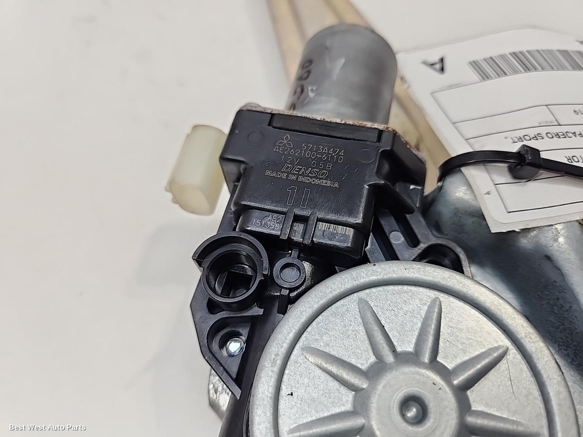 2019 MITSUBISHI PAJERO Left Rear Wnd Reg/Motor