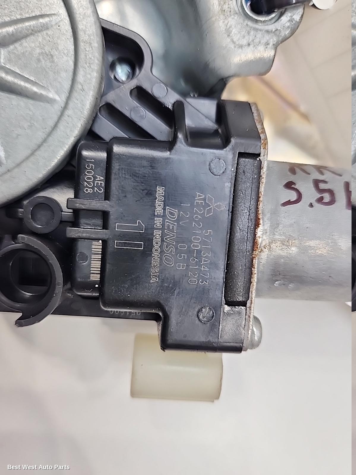 2019 MITSUBISHI PAJERO Right Rear Wnd Reg/Motor