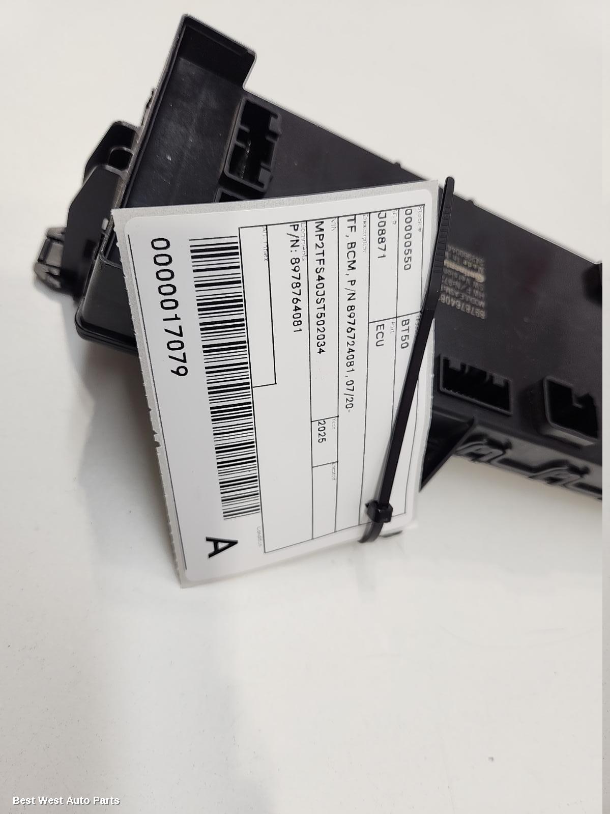 2025 MAZDA BT50 Ecu