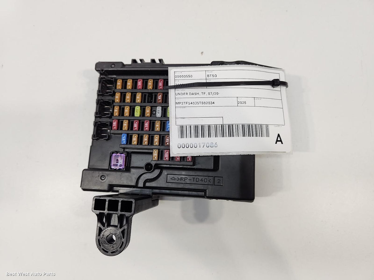 2025 MAZDA BT50 Fuse Box