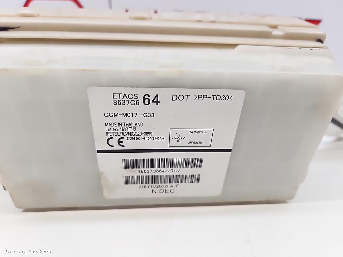 2021 MITSUBISHI TRITON Fuse Box