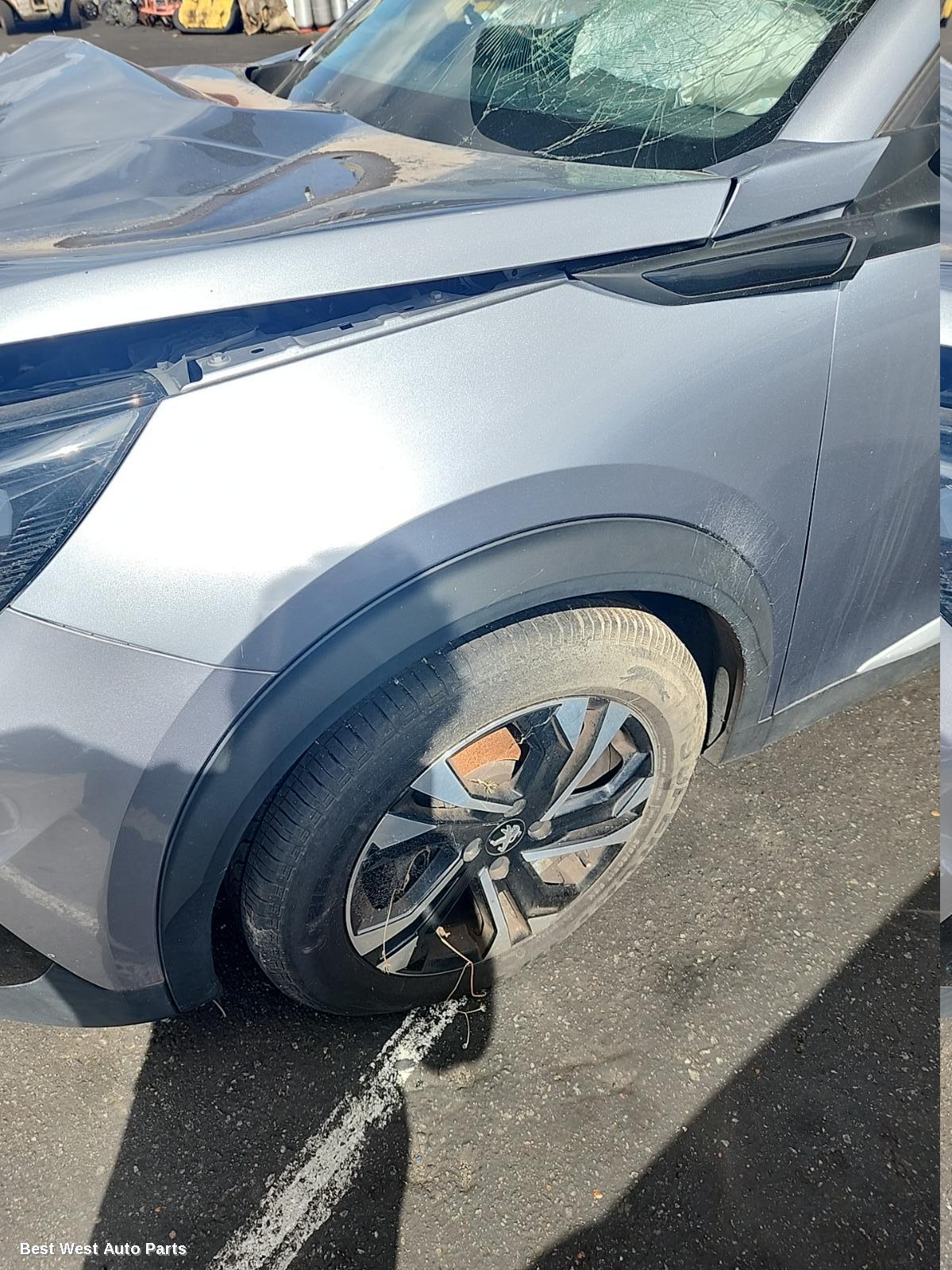 2021 PEUGEOT 2008 Right Front Door Window