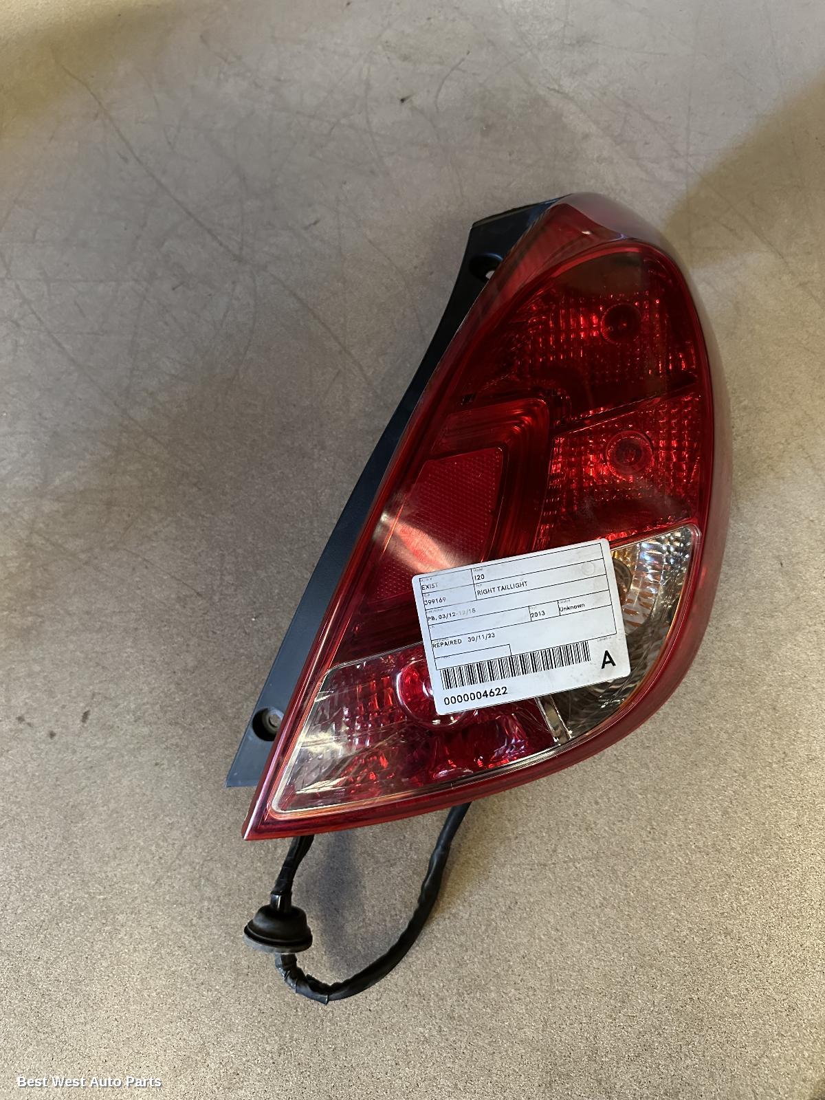 2013 HYUNDAI I20 Right Taillight