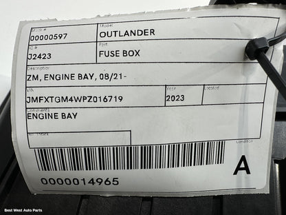 2023 MITSUBISHI OUTLANDER Fuse Box