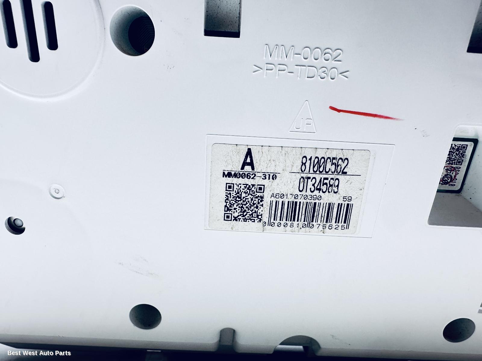 2018 MITSUBISHI TRITON Instrument Cluster