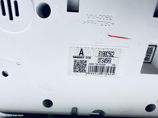 2018 MITSUBISHI TRITON Instrument Cluster