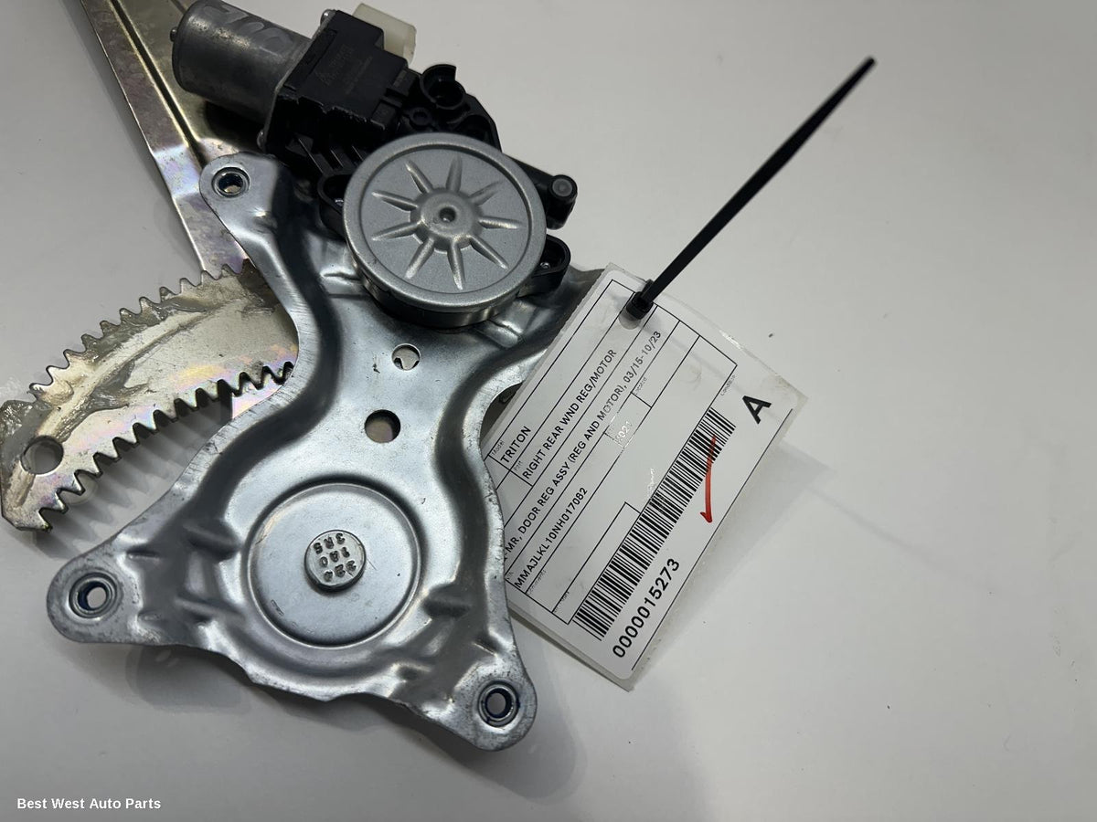 2021 MITSUBISHI TRITON Right Rear Wnd Reg/Motor