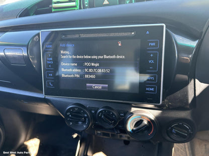 2019 TOYOTA HILUX Radio/Cd/Dvd/Sat/Tv