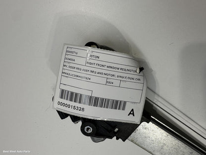 2024 MITSUBISHI TRITON Right Front Window Reg/Motor