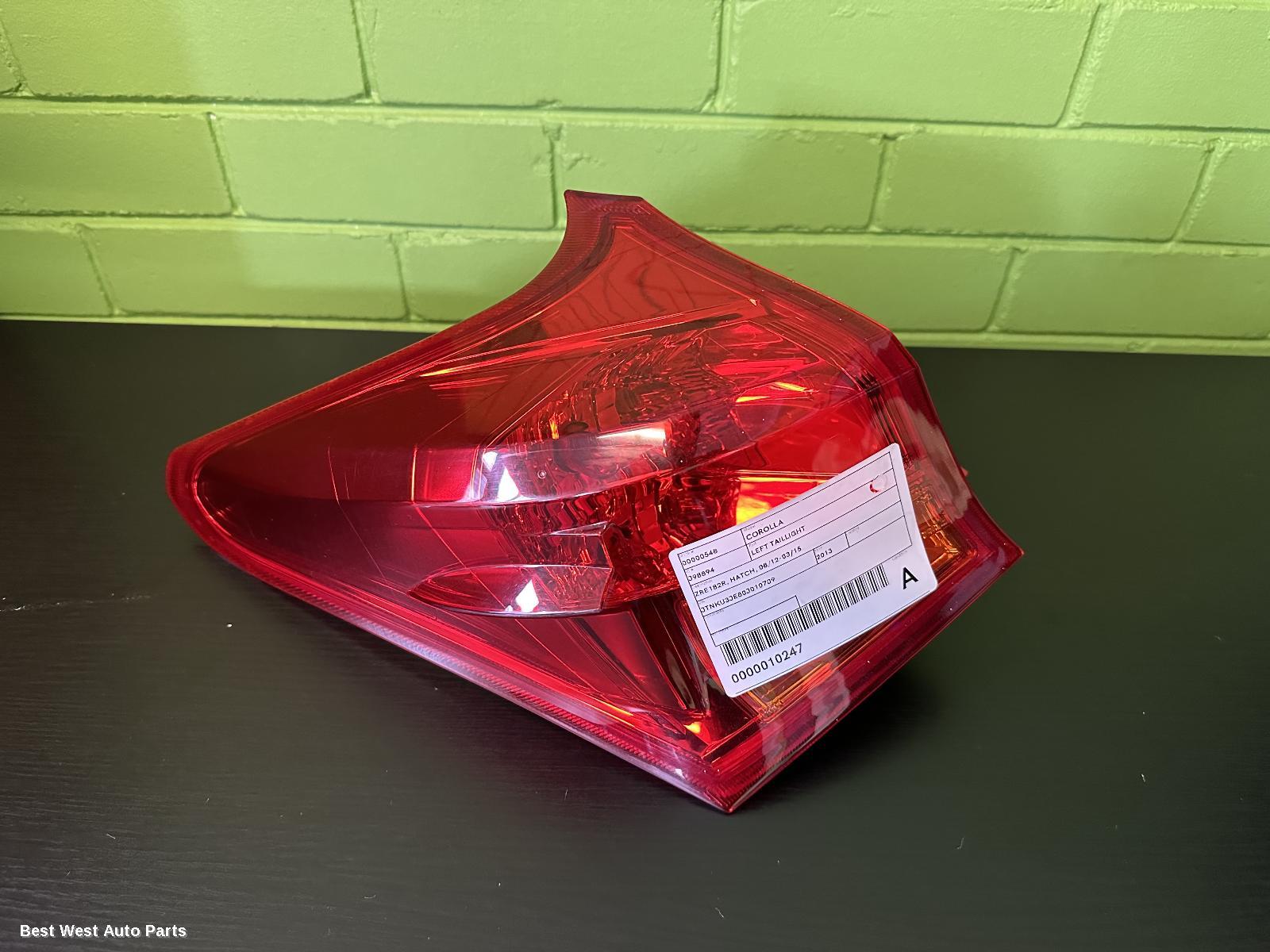 2013 TOYOTA COROLLA Left Taillight