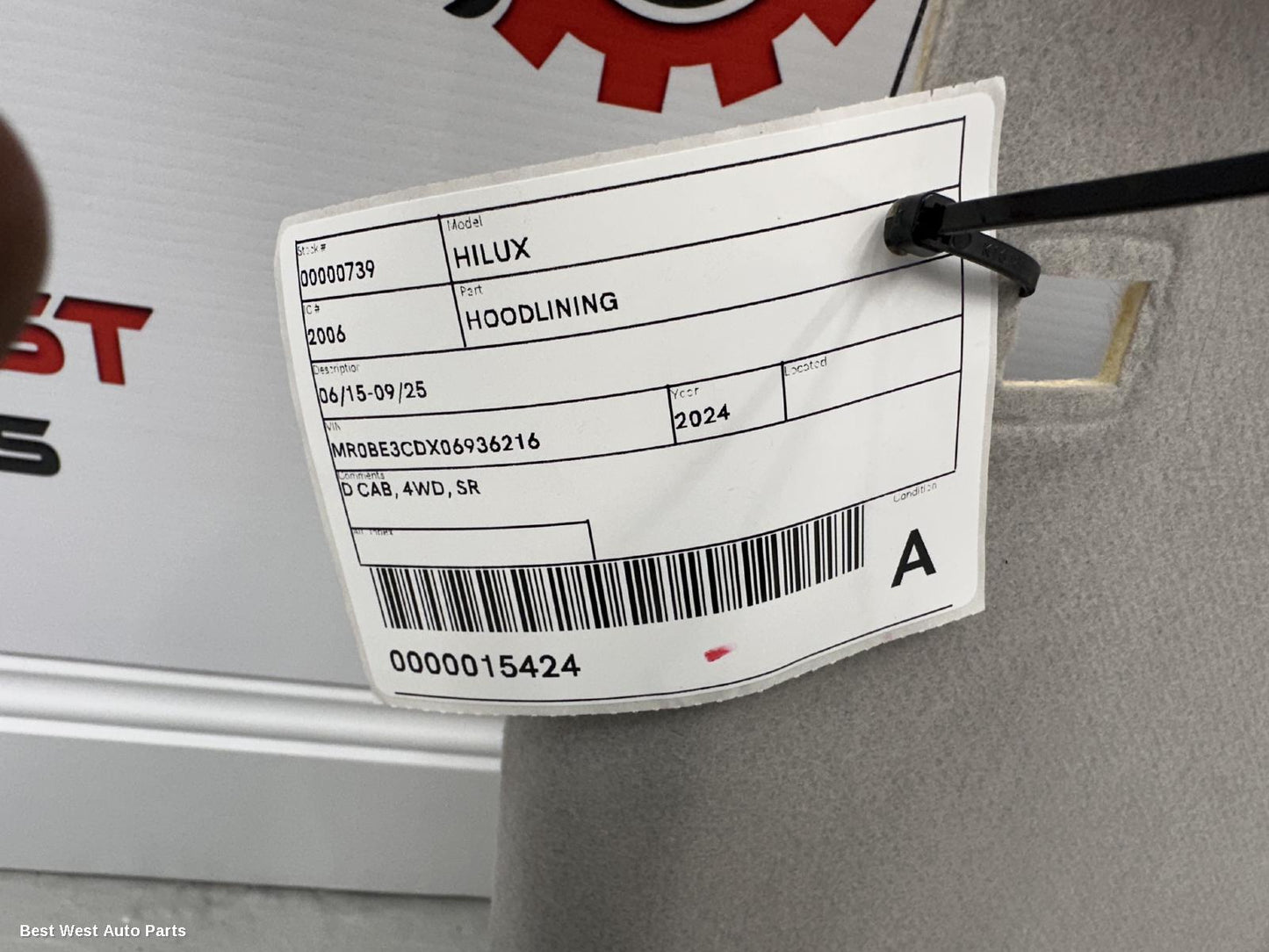 2024 TOYOTA HILUX Hoodlining