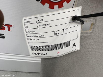 2024 TOYOTA HILUX Hoodlining