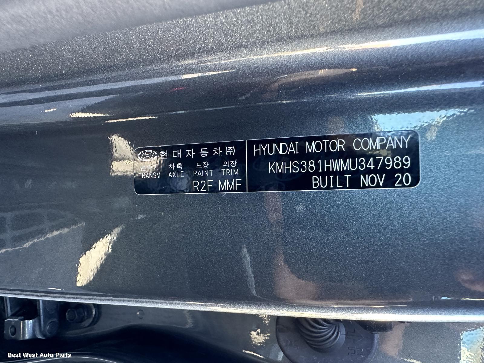 2021 HYUNDAI SANTA FE Particulate Filter/Dpf