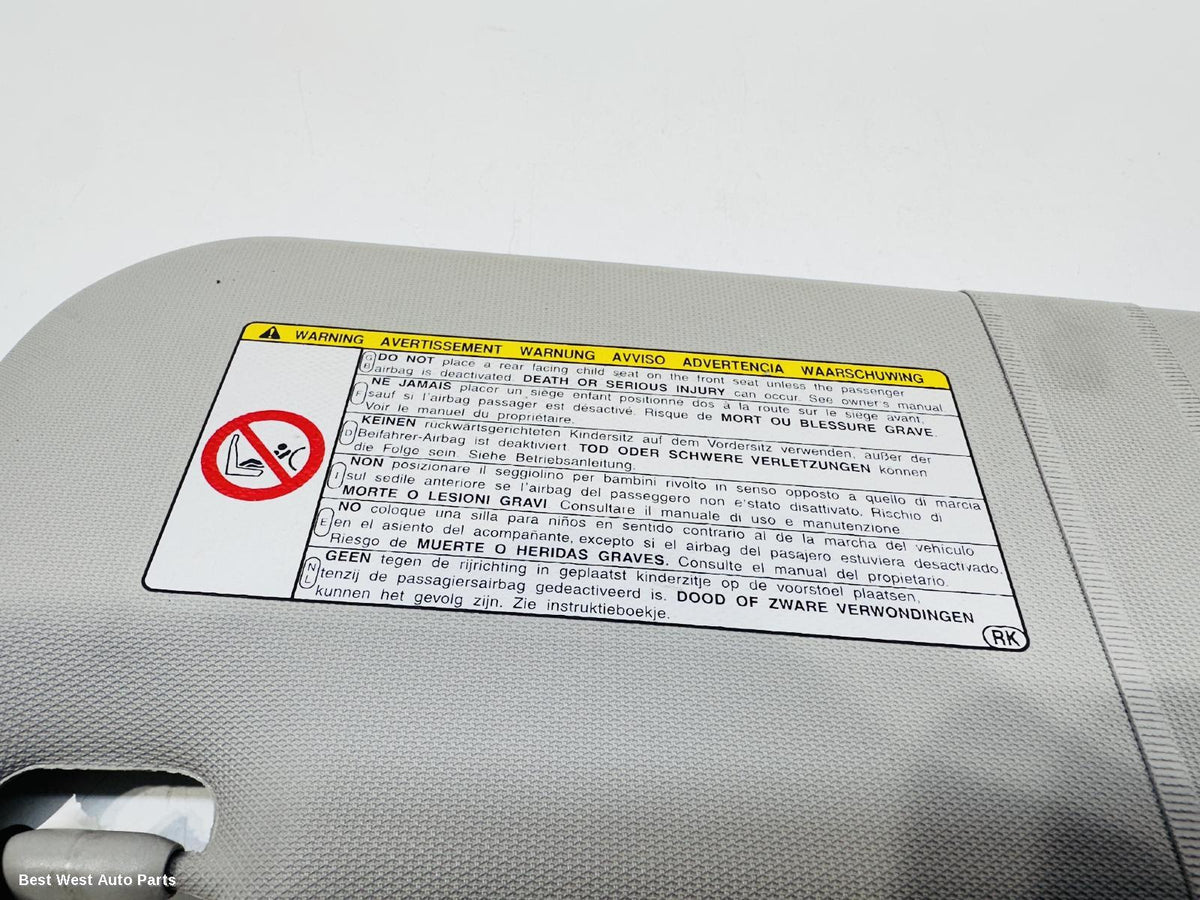 2012 TOYOTA COROLLA Sunvisor