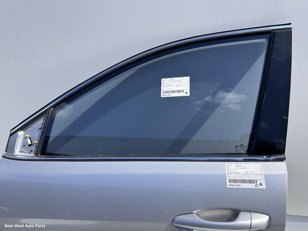 2013 HYUNDAI SANTA FE Left Front Door Window