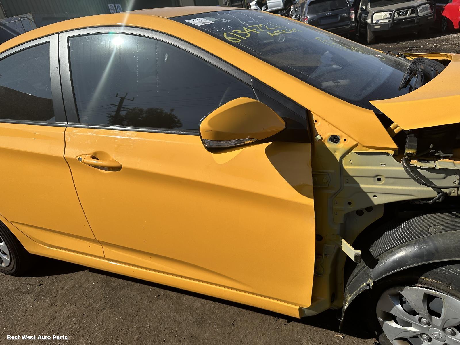 2016 HYUNDAI ACCENT Right Door Mirror