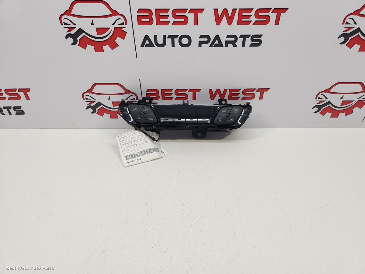2018 TOYOTA C-HR Heater/Ac Controls