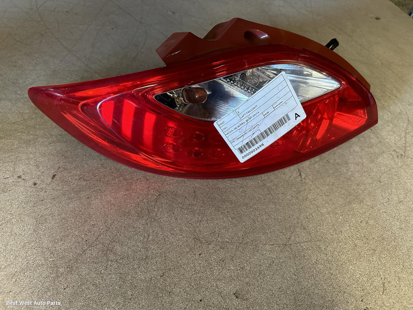 2008 MAZDA 2 Left Taillight