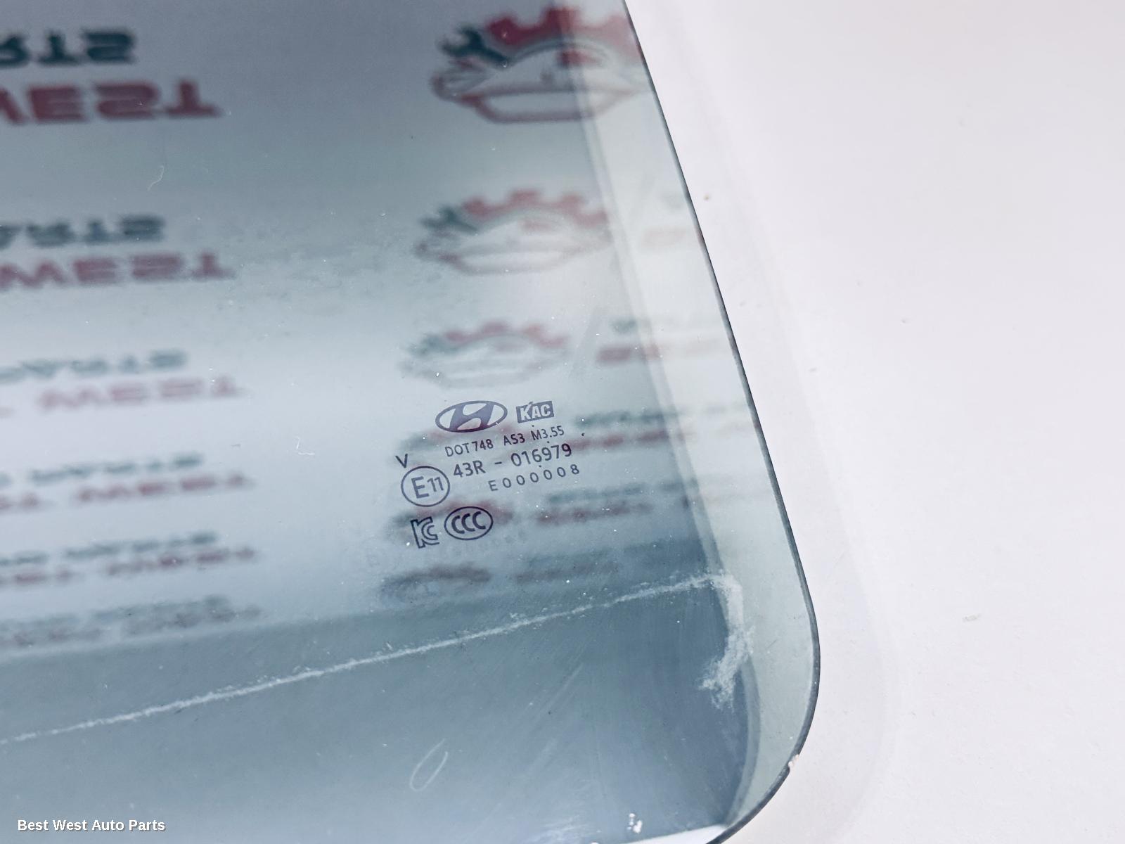 2021 HYUNDAI SANTA FE Left Rear Door Window