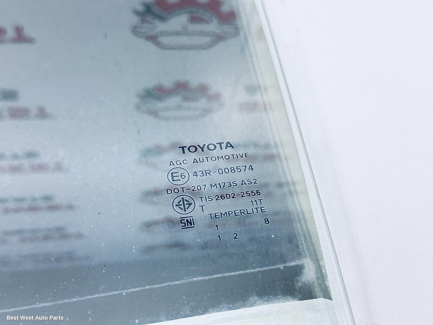 2022 TOYOTA COROLLA Right Rear Door Window