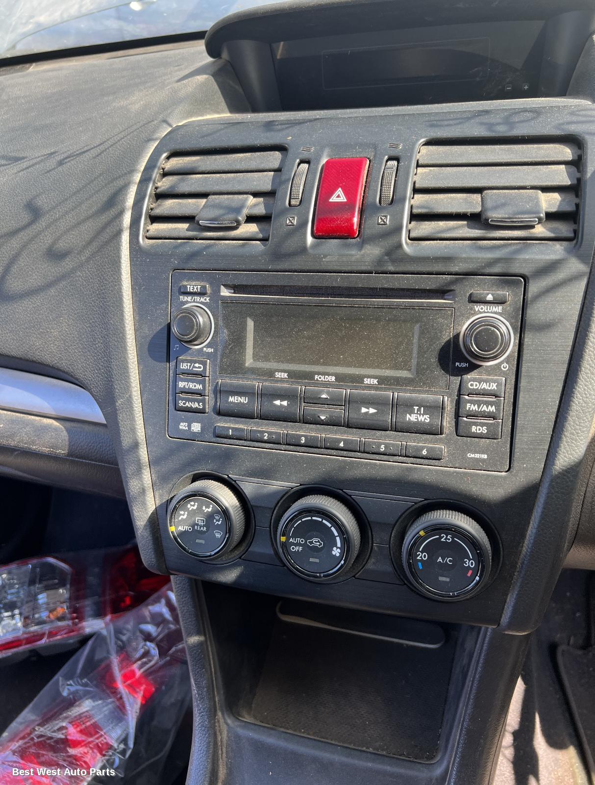 2014 SUBARU IMPREZA Radio/Cd/Dvd/Sat/Tv