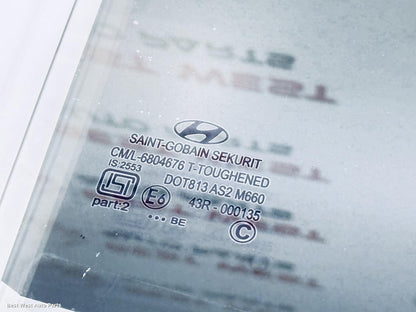 2014 HYUNDAI I20 Right Rear Door Window