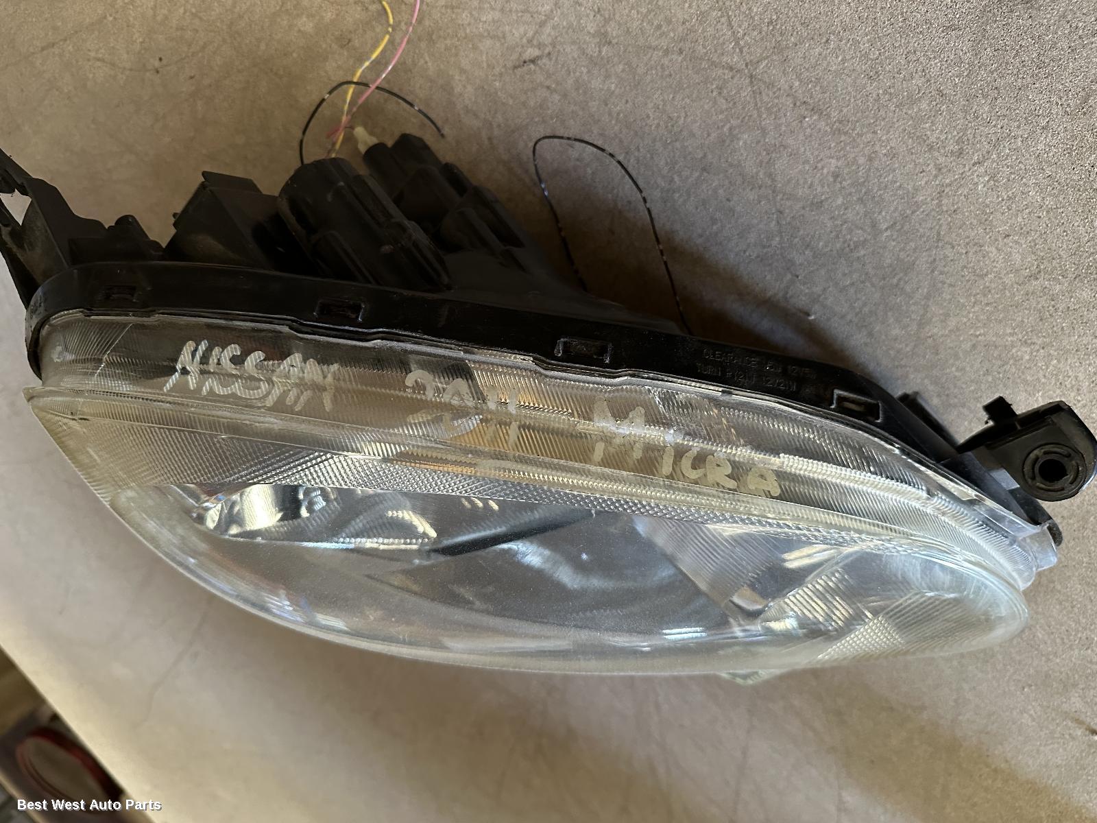 2011 NISSAN MICRA Right Headlamp