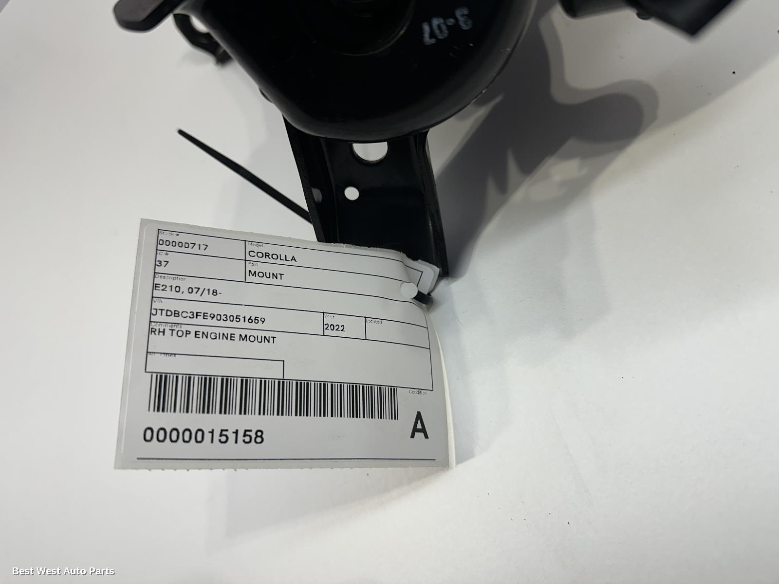 2022 TOYOTA COROLLA Mount