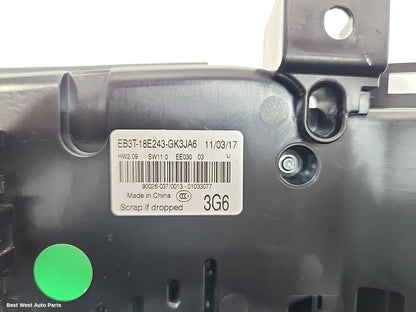 2018 FORD RANGER Heater/Ac Controls
