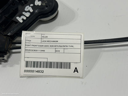 2018 TOYOTA HILUX Door/Boot/Gate Lock