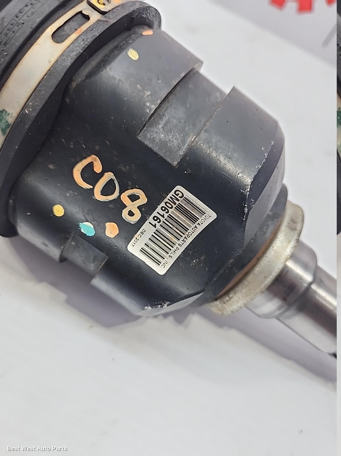 2017 TOYOTA COROLLA Right Driveshaft