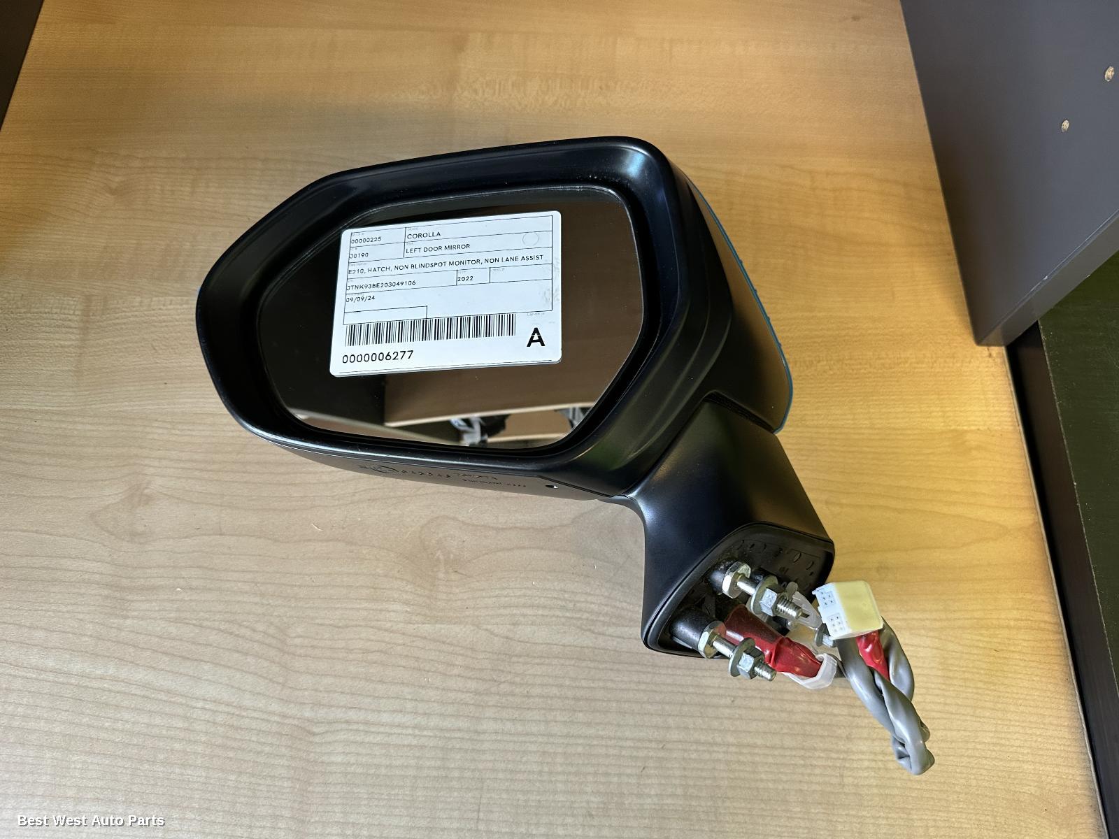 2022 TOYOTA COROLLA Left Door Mirror