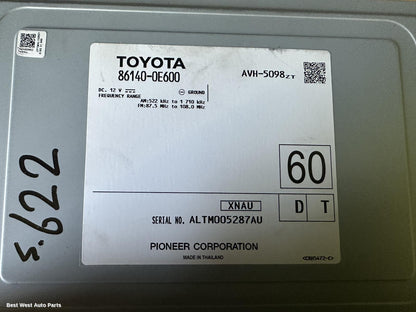 2022 TOYOTA KLUGER Radio/Cd/Dvd/Sat/Tv