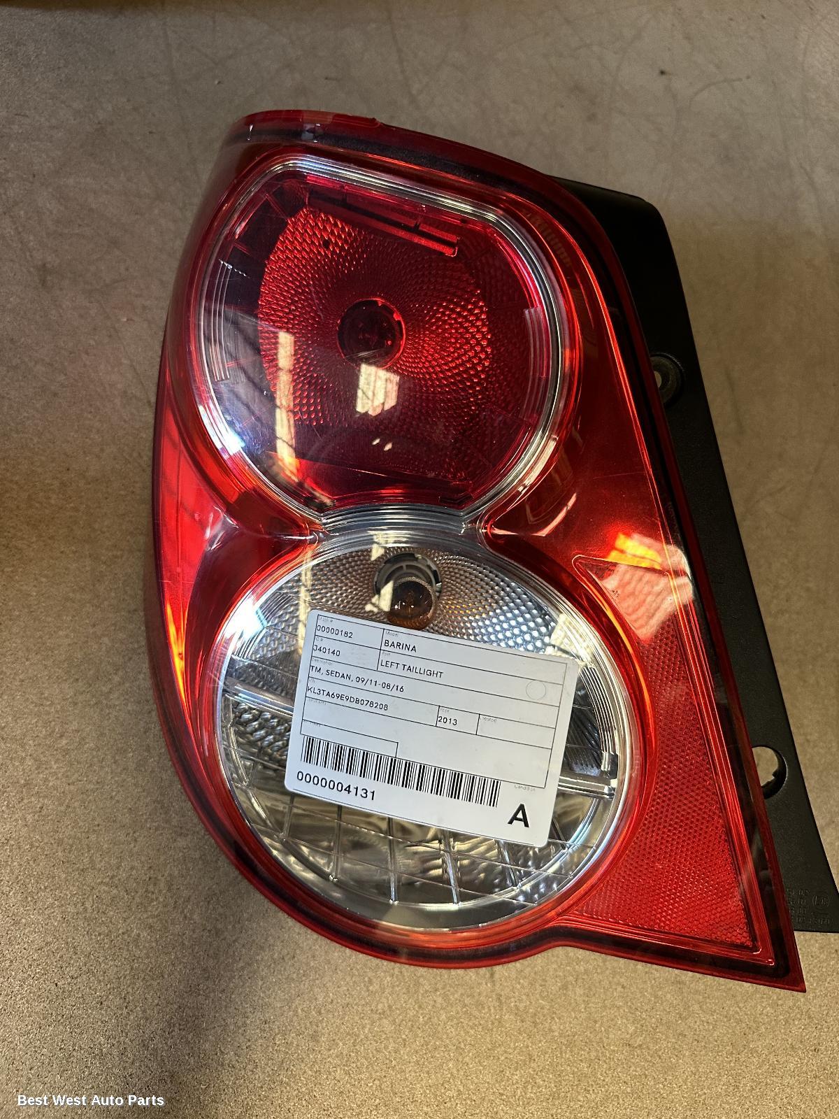 2013 HOLDEN BARINA Left Taillight