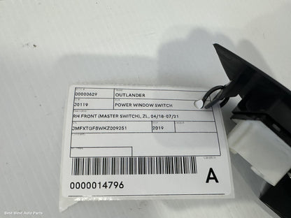 2019 MITSUBISHI OUTLANDER Pwr Dr Wind Switch