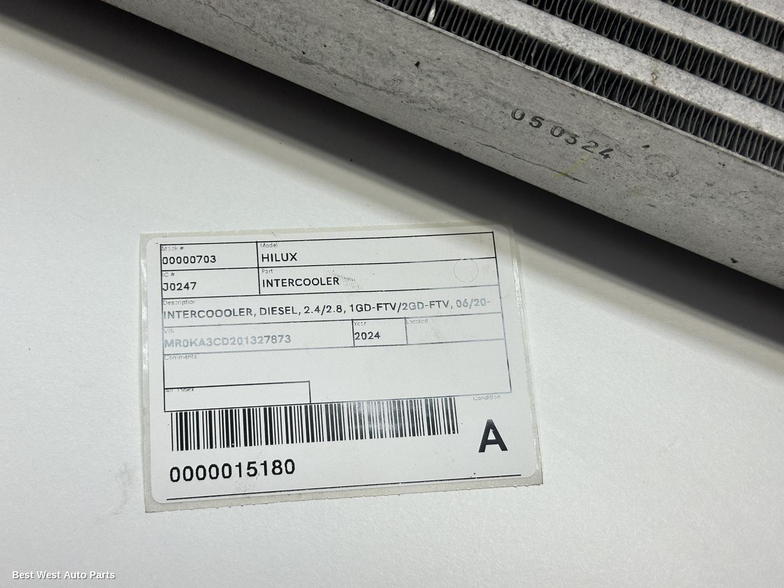 2024 TOYOTA HILUX Intercooler