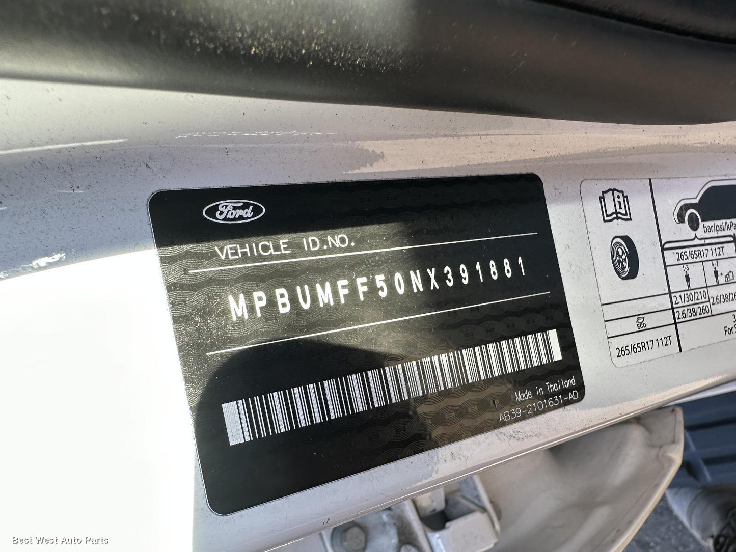 2022 FORD RANGER Particulate Filter/Dpf