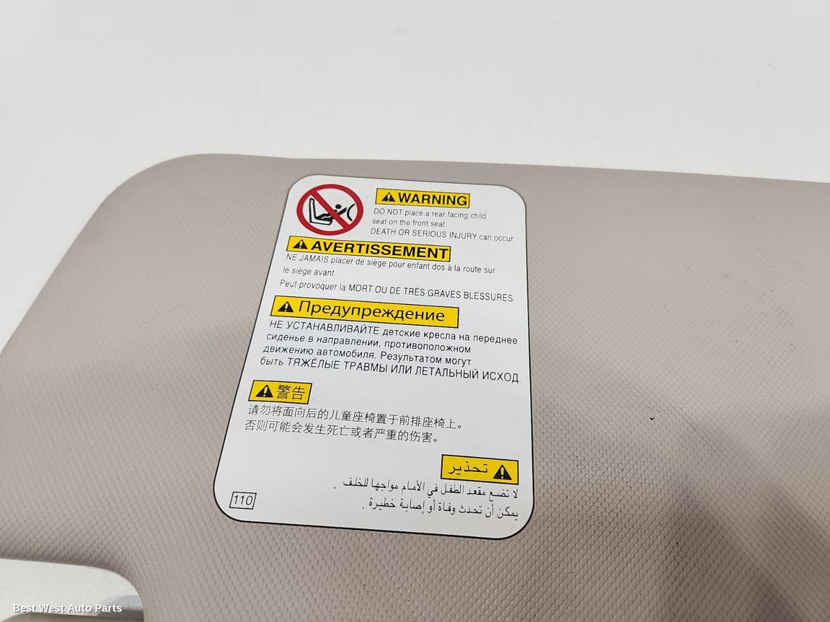 2014 SUBARU XV Sunvisor