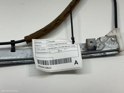 2013 FORD TERRITORY Left Rear Wnd Reg/Motor