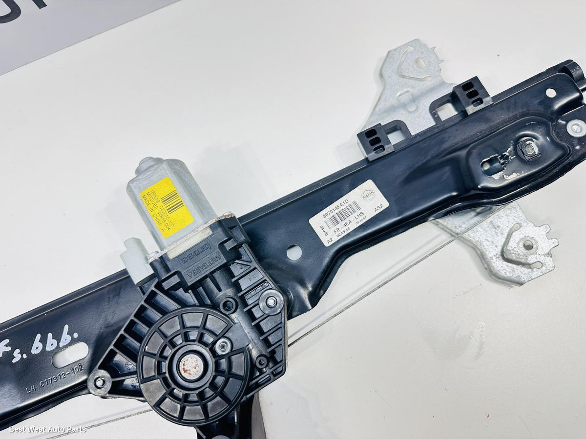 2016 NISSAN QASHQAI Left Front Window Reg/Motor