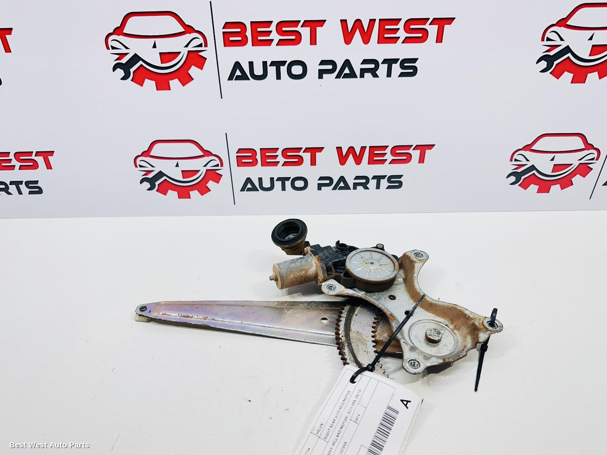 2019 TOYOTA HILUX Right Rear Wnd Reg/Motor